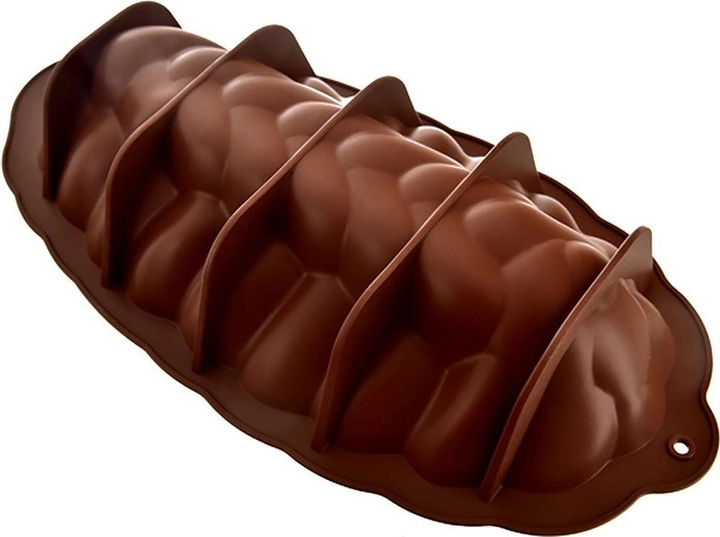 Forma do pieczenia chałki Orion Silline silikonowa brązowa 41 cm (8592381183707) - obraz 2