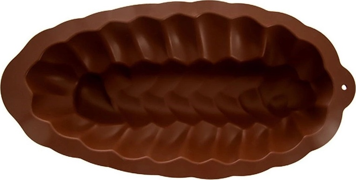 Forma do pieczenia chałki Orion Silline silikonowa brązowa 41 cm (8592381183707) - obraz 4