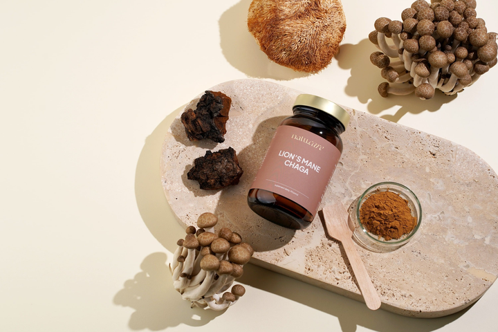 Харчова добавка Natu.Care Lion’s Mane + Chaga 1500 мг 45 г (5905943690828) - зображення 3