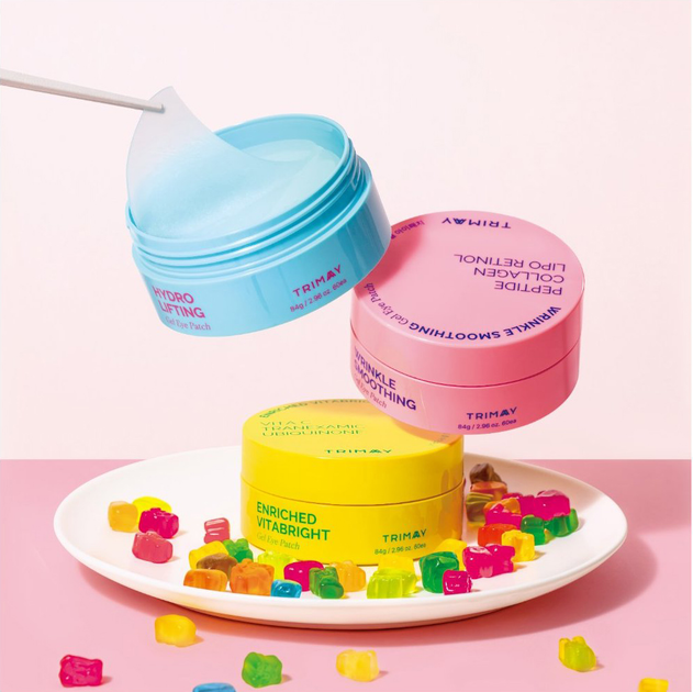 Патчі для шкіри навколо очей Trimay Hydro Lifting заспокійливі гідрогелеві 60 шт (8809822540990) - зображення 6