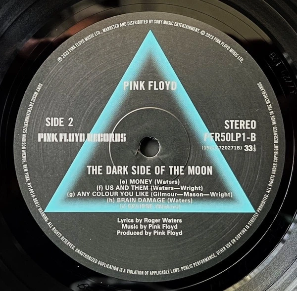 Виниловая пластинка PINK FLOYD — THE DARK SIDE OF THE MOON (50TH ANNIVERSARY REMASTER) LP - изображение 3