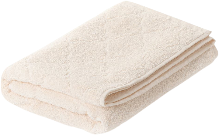 Рушник Homla Samine бавовняний з марокканською конюшиною кремовий 70x130 см (5904183808215) - зображення 1