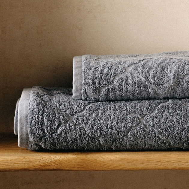 Рушник Homla Samine бавовняний з марокканською конюшиною блакитний 70x130 см (5904183838298) - зображення 5