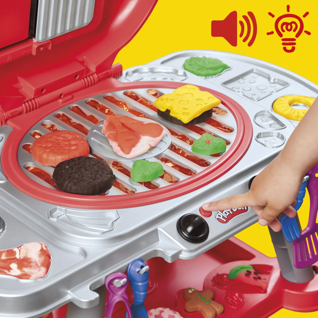 Набір Hasbro Play-Doh Sizzlin Grill G0500 (5010996273611) - зображення 6