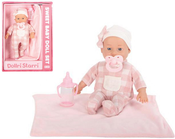 Lalka bobas Swede z kocykiem i akcesoriami (5902496213856) - obraz 1