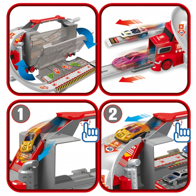 Автомобільний трек Woopie з вантажівкою, евакуатором та гаражем (5906280653231) - зображення 3