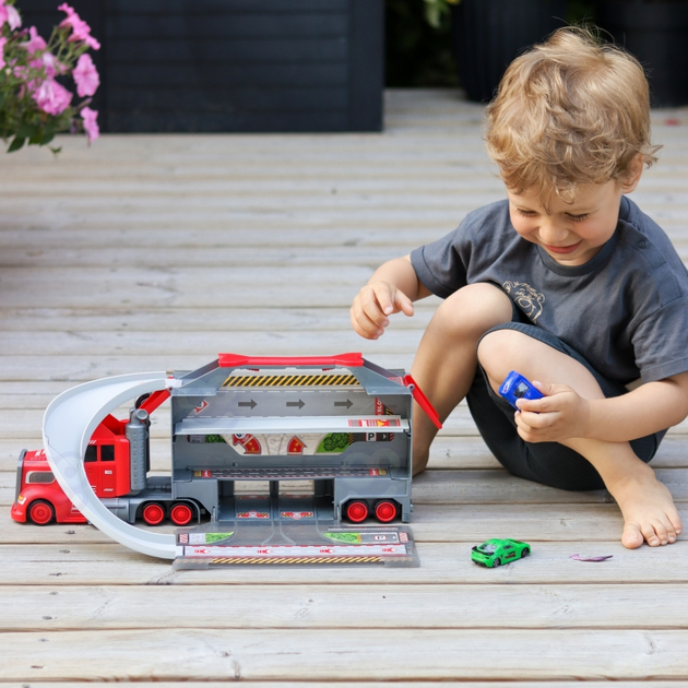 Автомобільний трек Woopie з вантажівкою, евакуатором та гаражем (5906280653231) - зображення 8