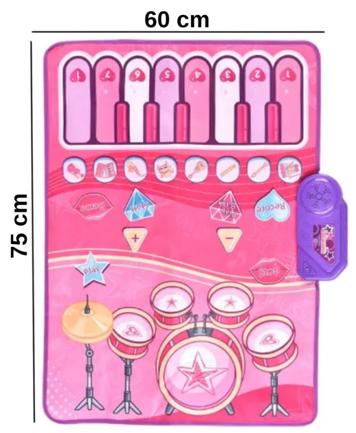 Mata muzyczna Woopie Perkusja Pianino 2 w 1 (5906280653378) - obraz 5