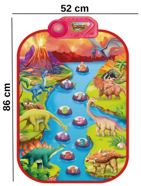 Mata muzyczna Woopie Dinozaury XL (5906280653385) - obraz 4