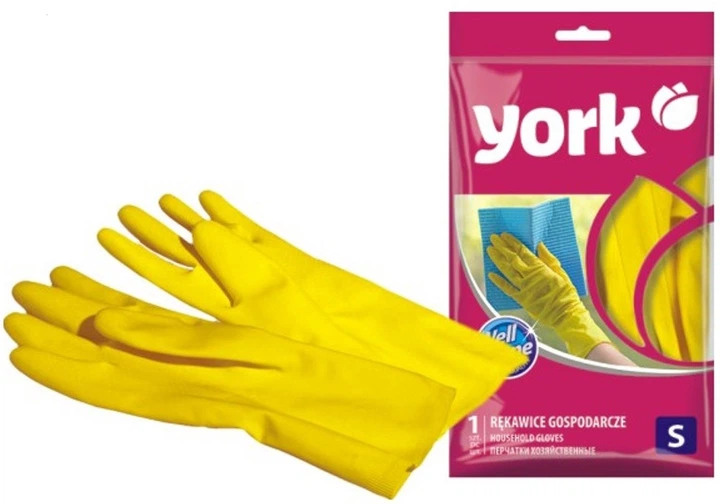 Перчатки York резиновые S 092030 - Фото 1 Перчатки York резиновые S 092030 - изображение 1