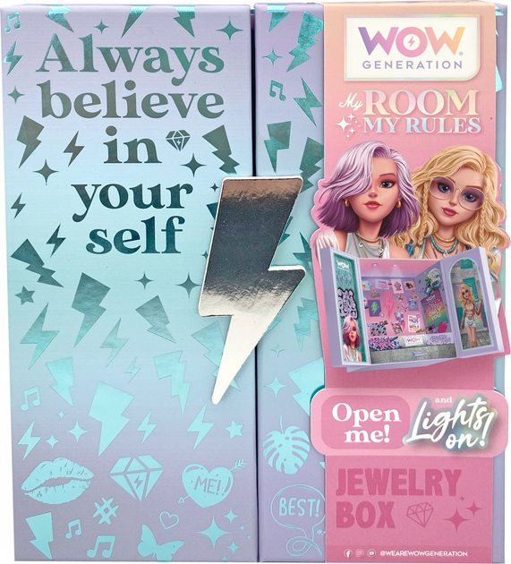 Pudełko na biżuterię Kids Euroswan z efektami świetlnymi WOW (8435507886079) - obraz 1