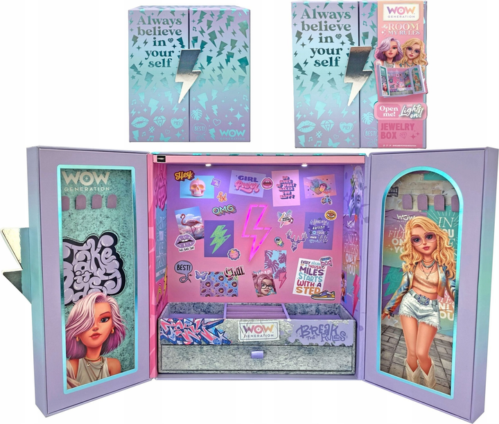 Pudełko na biżuterię Kids Euroswan z efektami świetlnymi WOW (8435507886079) - obraz 4