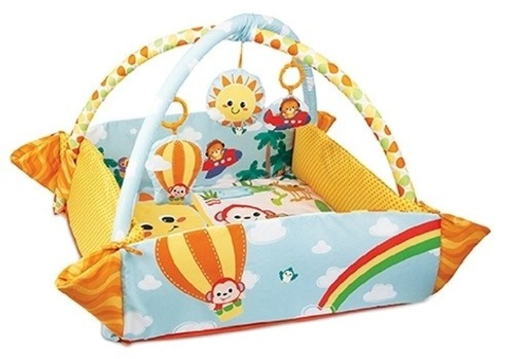 Mata-leżanka dla niemowlaka Smily Play słoneczna podróżna K5531 (4895038502741) - obraz 4