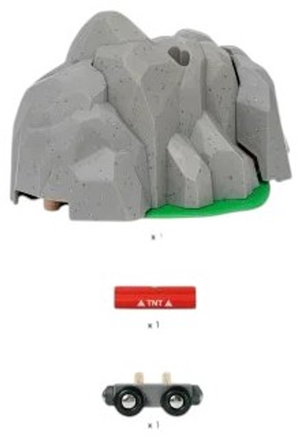 Залізниця Brio 36044 World Вибуховий тунель (7312350360448) - зображення 3