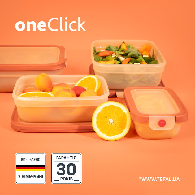 Контейнер прямоугольный Tefal oneClick 0.5 л (N1210210) - изображение 3