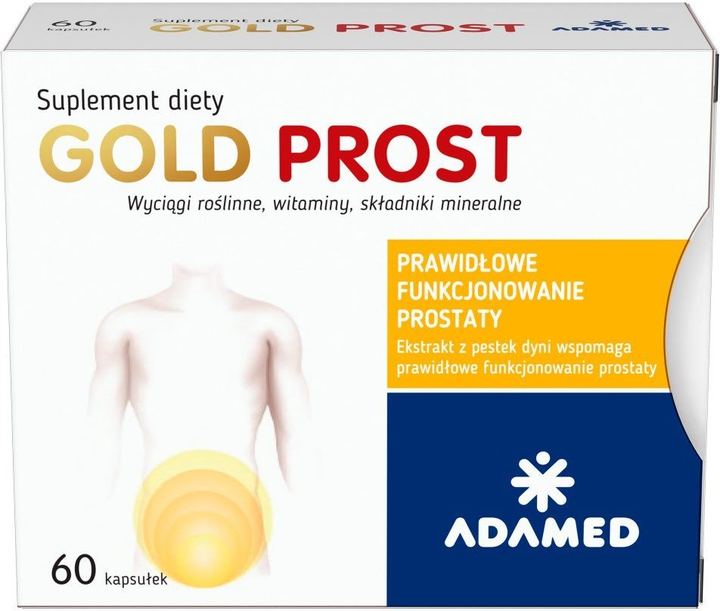 Дієтична добавка Adamed Gold Prost 60 капсул (5900411011686) - зображення 1