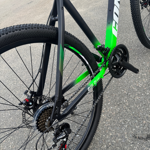 Велосипед CrossBike 29" Convoy 2025 Рама 19" black-green - изображение 5