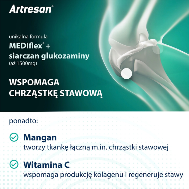 Suplement diety Artresan Optima 1 a Day 30 tabletek (5907377131984) - obraz 2