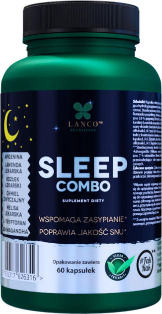 Suplement diety Lanco Nutritions Sleep Combo 60 kapsułek (5905317626316) - obraz 1
