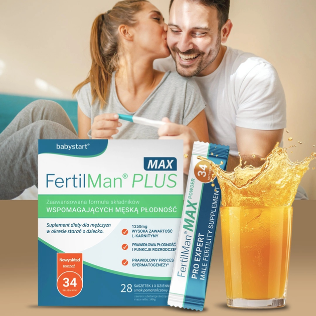 Дієтична добавка Babystart FertilMan Plus Max 28 саше (5060258801281) - зображення 3