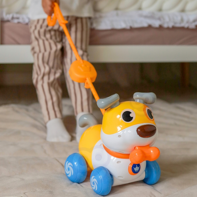 Інтетерактивна іграшка Woopie 2в1 Гавкаючий песик на колесах 53293 (5906280653293) - зображення 4