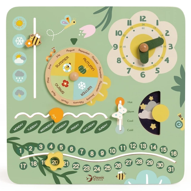 Tablica manipulacyjna Classic World Mój pierwszy kalendarz (6927049022555) - obraz 1