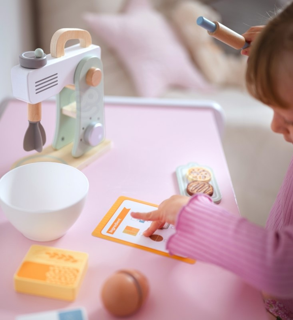 Дерев'яний міксер Woopie GREEN Кухонний блендер з аксесуарами 11 елементів (5906280653491) - зображення 6