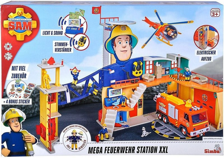 Ігровий набір Simba Пожежник Сем Пожежна станція XXL Y3782 (4006592081881) - зображення 10