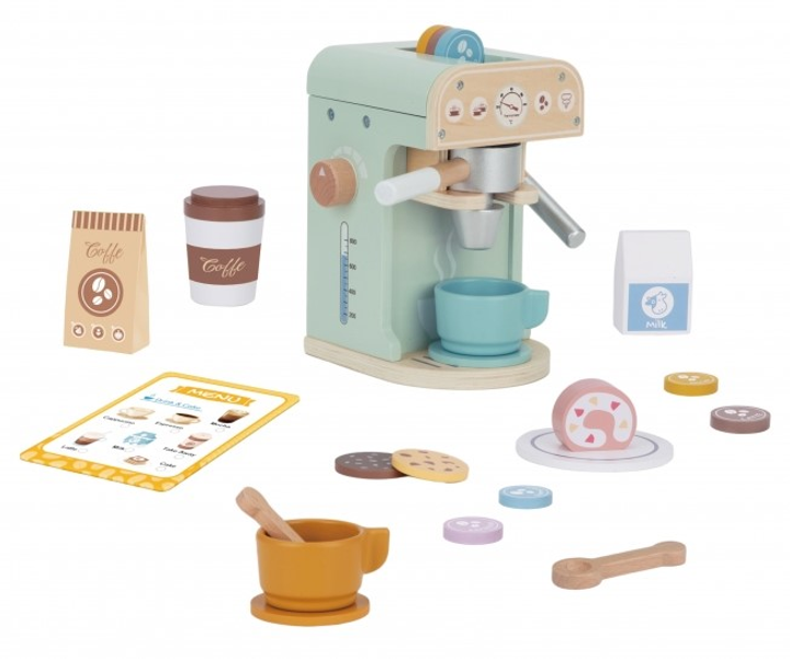 Дерев'яна кавоварка Woopie GREEN Цукерня Бариста 25 елементів (5906280652715) - зображення 4