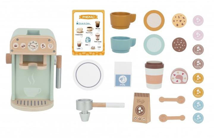 Дерев'яна кавоварка Woopie GREEN Цукерня Бариста 25 елементів (5906280652715) - зображення 5