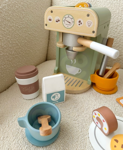 Дерев'яна кавоварка Woopie GREEN Цукерня Бариста 25 елементів (5906280652715) - зображення 10