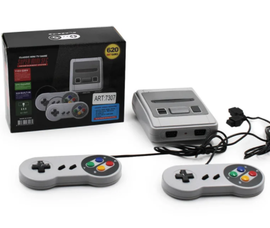 Ігрова приставка MINI GAME Super Mini SFC 620 з джойстиками - Фото 2 Ігрова приставка MINI GAME Super Mini SFC 620 з джойстиками - изображение 2