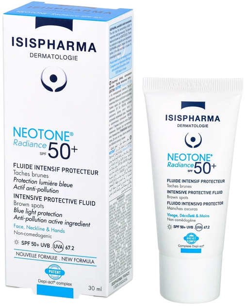 Флюїд для обличчя Isispharma Neotone Radiance SPF 50+ для усунення пігментних плям 30 мл (3401575243675) - зображення 2