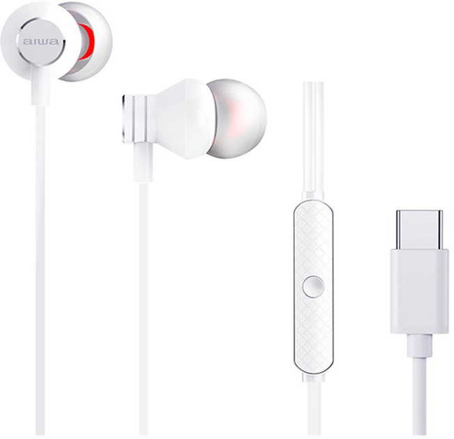 Навушники Aiwa ESTM-50 USB-C White (ESTM-50USB-C/WT) - зображення 1