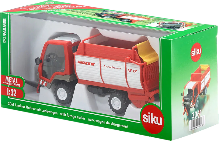 Model Siku Farmer Transporter Lindner z przyczepą 3061 (4006874030613) - obraz 1
