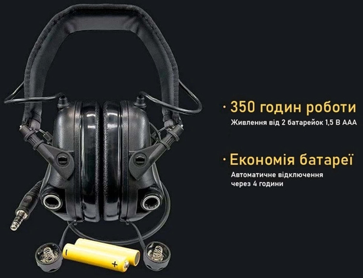 Наушники активные Earmor M32 MARK4 Оливковый (KL1537) - изображение 3