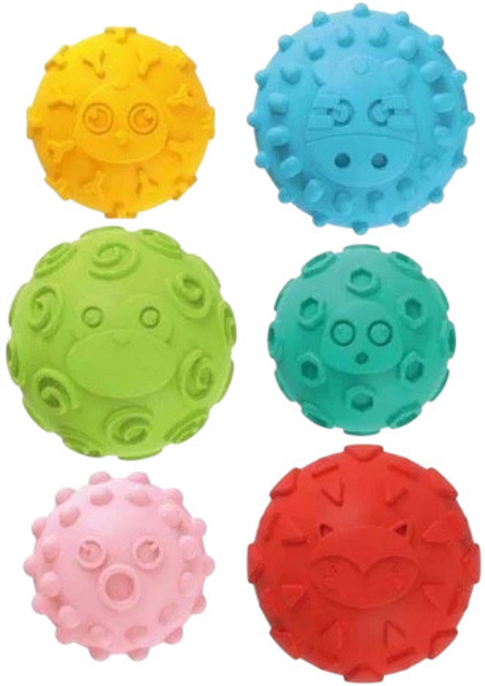 Сенсорні кульки Swede М'які 6 шт G7745 (5902496205882) - зображення 2