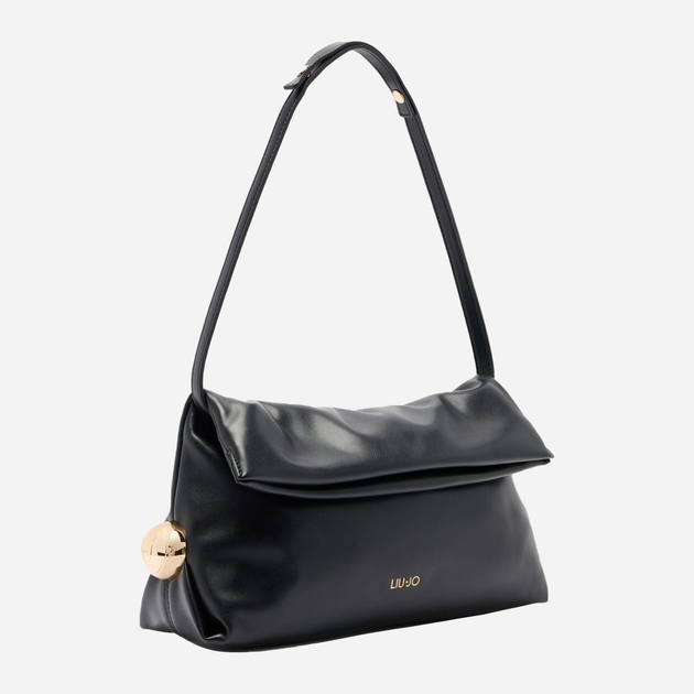 Сумка багет жіноча зі штучної шкіри середня Liu Jo AF5097E0077 22222 Чорна (800070345614) - зображення 3