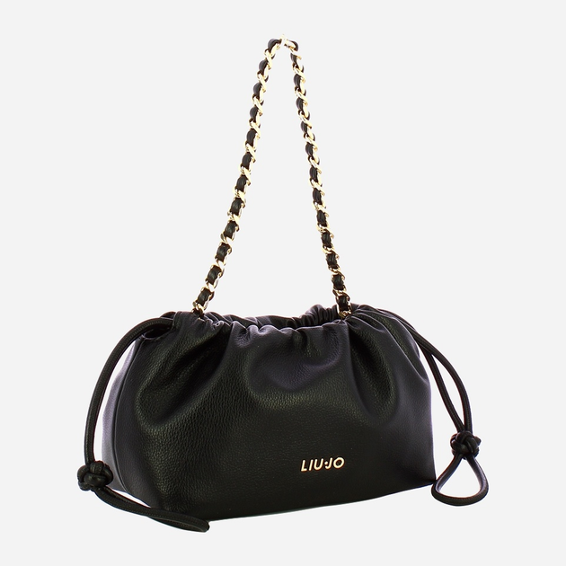 Torebka crossbody damska mała z łańcuszkiem Liu Jo AF5132E0058 22222 Czarna (800070345568) - obraz 3