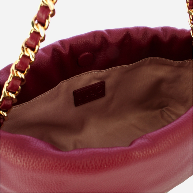 Сумка крос-боді через плече жіноча зі штучної шкіри маленька Liu Jo AF5132E0058 91726 Бордова (800070345570) - зображення 5