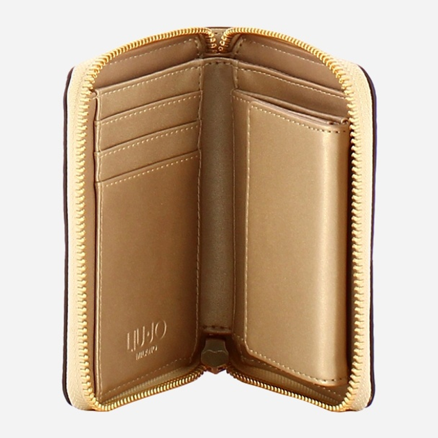 Гаманець жіночий зі штучної шкіри Liu Jo AF5156E0027 90048 Золотистий (800070345665) - зображення 3