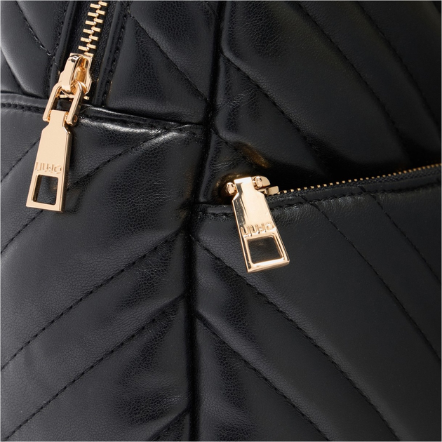 Рюкзак жіночий зі штучної шкіри Liu Jo AF5186E0426 22222 Чорний (800070345508) - зображення 5