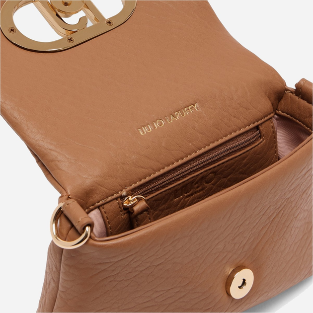 Сумка жіноча зі штучної шкіри маленька Liu Jo AF5269E0161 81140 Коричнева (800070345590) - зображення 6