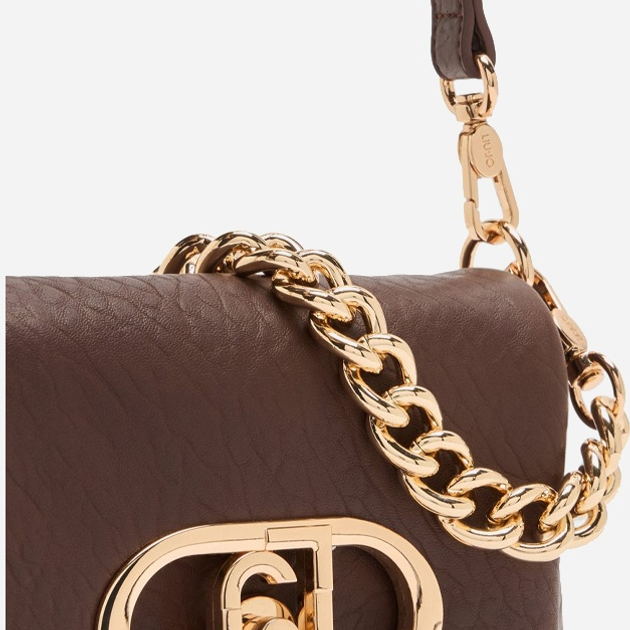 Torebka damska mała z łańcuszkiem Liu Jo AF5269E0161 90912 Ciemnobrązowa (800070345591) - obraz 7