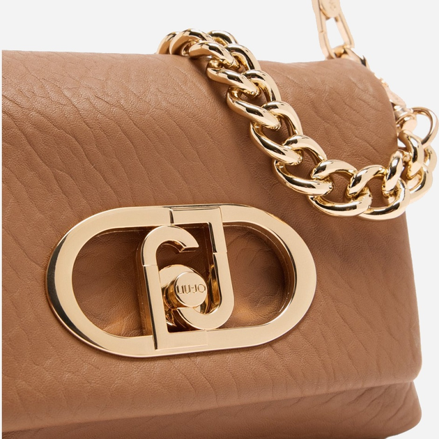 Сумка жіноча зі штучної шкіри маленька Liu Jo AF5269E0161 81140 Коричнева (800070345590) - зображення 7