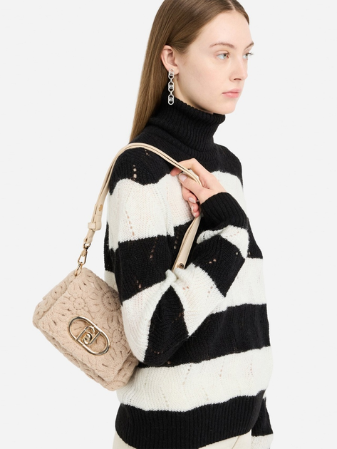 Сумка крос-боді через плече жіноча тканинна маленька Liu Jo AF5269J0417 30002 Бежева (800070345594) - зображення 2