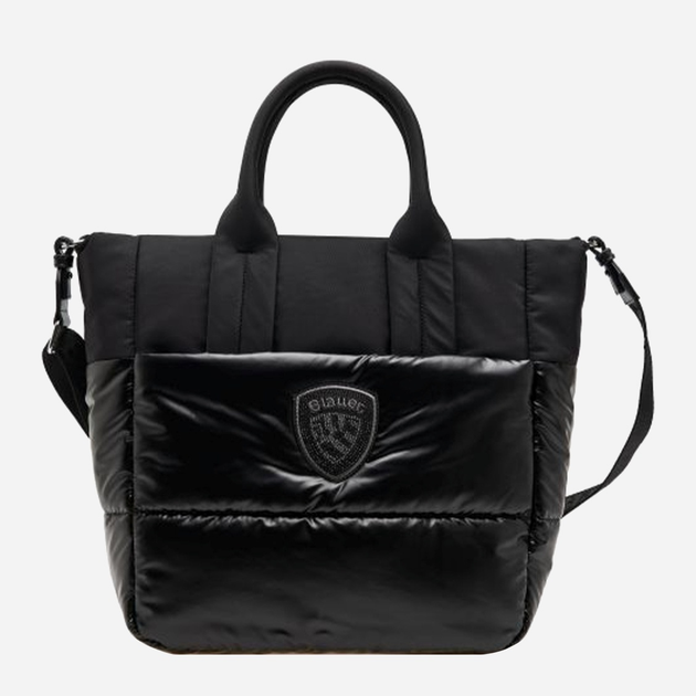 Torebka shopper materiałowa Blauer F5QUARTXL01/PAD Czarna (800070347870) - obraz 1