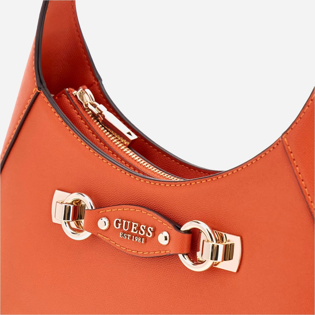 Torebka bagietka damska Guess Mimina HWBG8015180 Pomarańczowa (800070344385) - obraz 3