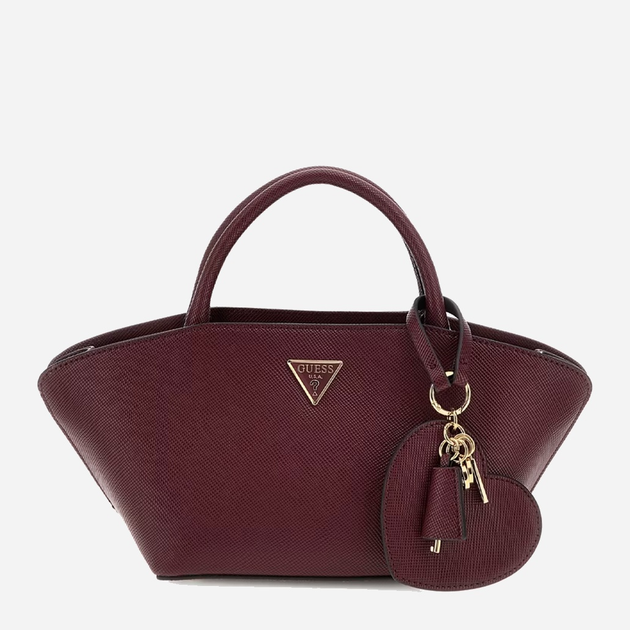 Torebka crossbody damska mała Guess Bolena HWZG9207760 Bordowa (800070344434) - obraz 1