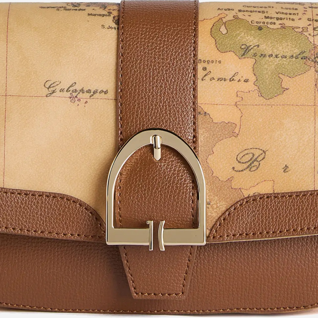 Torebka crossbody damska materiałowa mała Alviero Martini LD66G611 0548 Jasnobrązowa (800070347666) - obraz 3